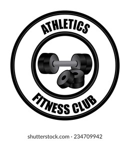 Fitness design over white background,vector illustration