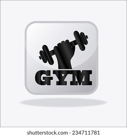 Fitness design over white background,vector illustration