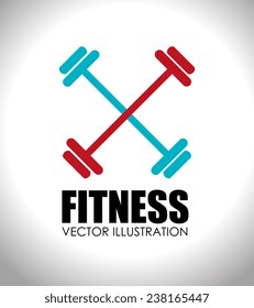 Fitness design over white background,vector illustration.