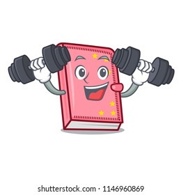 Fitness diary character cartoon style