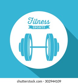 Fitness digital design, vector illustration eps 10