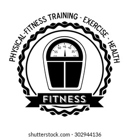 Fitness digital design, vector illustration eps 10