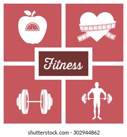 Fitness digital design, vector illustration eps 10