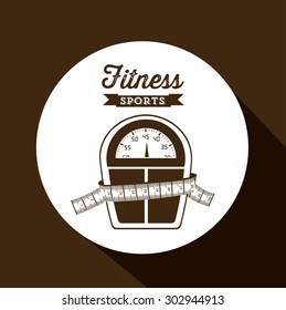 Fitness digital design, vector illustration eps 10