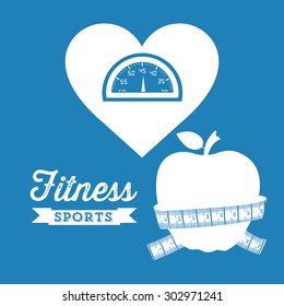 Fitness digital design, vector illustration eps 10