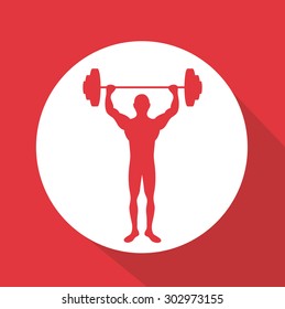 Fitness digital design, vector illustration eps 10