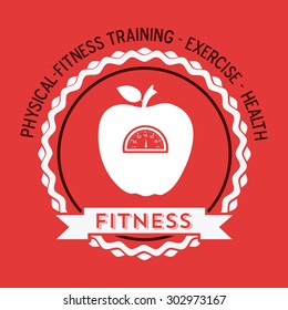 Fitness digital design, vector illustration eps 10