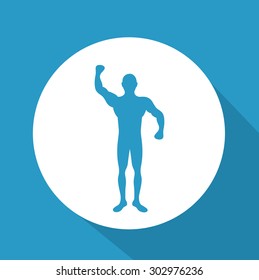 Fitness digital design, vector illustration eps 10