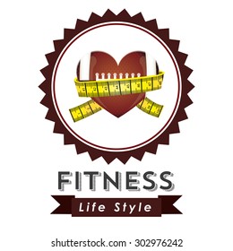Fitness digital design, vector illustration eps 10