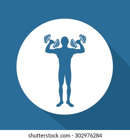 Fitness digital design, vector illustration eps 10