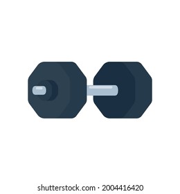 Fitness dumbbells made of steel with weights for lifting exercises to build muscle.