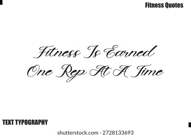 Fitness se gana un representante a la vez Texto cursivo motivación Fitness Cita diciendo