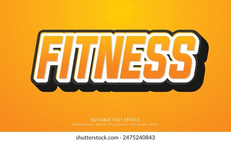 fitness editable text effect vector design for champion ship and community club logo