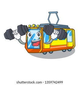 Fitness electric train in the character shape