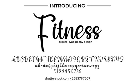 Fitness - Elegant Script Font for Smooth Handwritten Design and Creative Typography