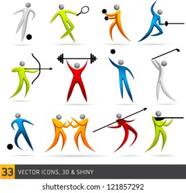 fitness elements and logos