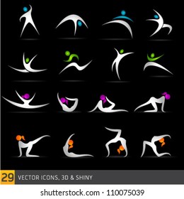 fitness elements and vector logos