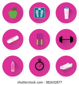 Fitness equipment and healthy food composition