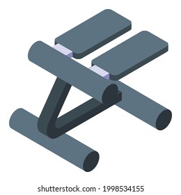 Fitness equipment icon. Isometric of Fitness equipment vector icon for web design isolated on white background