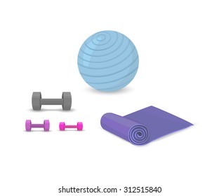 Fitness equipment set