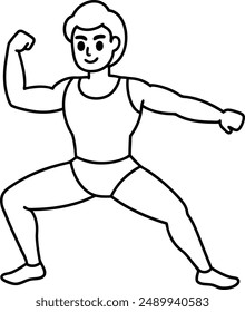 Fitness Everyday All Vector Happy Design 