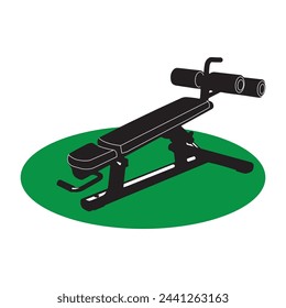Fitness exercise equipment icon vector symbol design