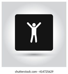 Fitness exercise icon