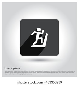 Fitness exercise icon