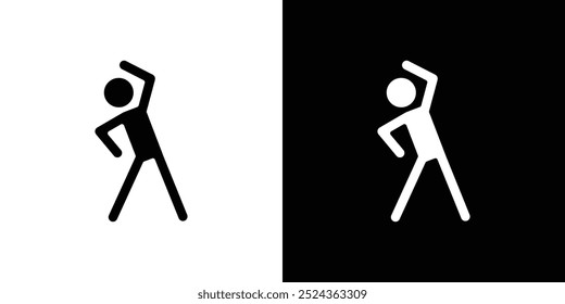 Fitness exercise icon Art design illustration