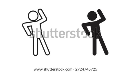 Fitness exercise icon. filled flat sign for mobile concept and web design