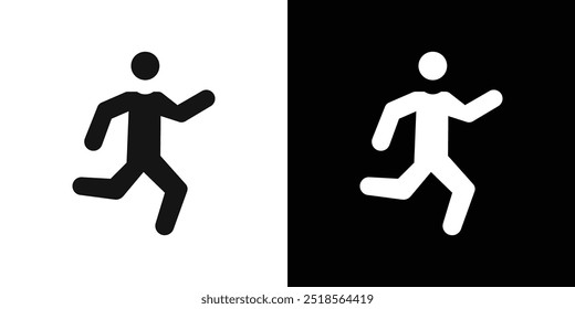 Fitness exercise icon Flat fill set collection