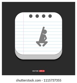 Fitness Exercise Icon - Free vector icon