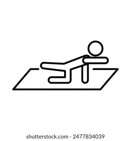 Fitness Exercise Icon Ideal for Health and Workout Illustrations