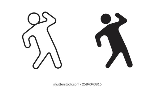 Fitness exercise icon set in thin line. vector illustrations for web