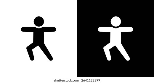 Fitness exercise icon symbols. Vector illustration.