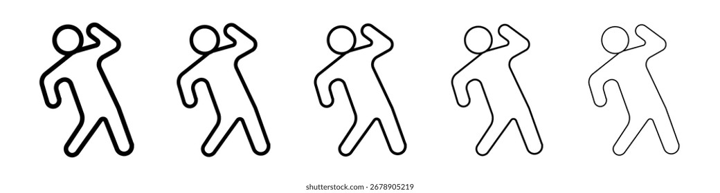 Fitness exercise icon Vector Art Illustration