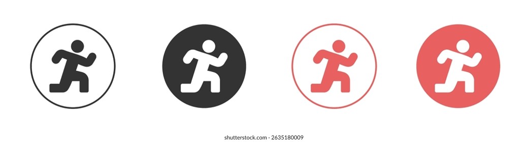 Fitness exercise icon vector design template simple and clean style