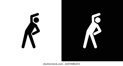 Gráficos escalables del Vector del icono del ejercicio de la aptitud