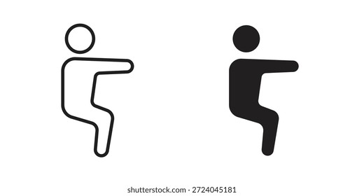 Iconos del ejercicio de la aptitud, diseño del logotipo, iconos del pictograma
