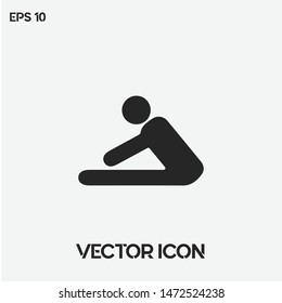 Fitness, exercise, training vector icon illustration. Premium quality.