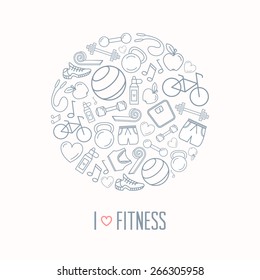 Fitness and exercise vector design