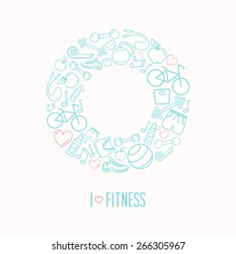 Fitness and exercise vector design