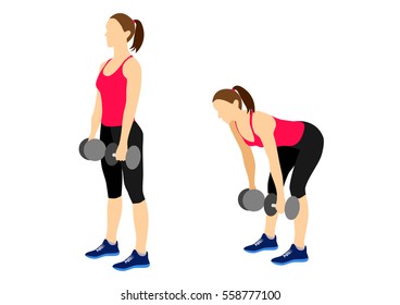 Man Doing Seated Dumbbell Overhead Shoulder Stock Vector (Royalty Free ...