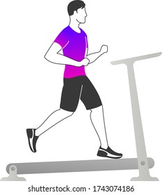 Fitness exercises for strong and beautiful Back and Biceps. Fitness, Aerobic and workout exercise in gym. Vector of gym icons in line style isolated on white background. People in gym. Gym equipment