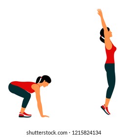 Fitness exercises for strong and beautiful body. Fitness, Aerobic and workout exercise in gym. Vector set of gym icons in line style isolated on white background. People in gym. Gym equipment.