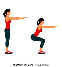 13,870 Squats exercise vector Images, Stock Photos & Vectors | Shutterstock