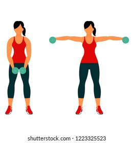 Fitness exercises for strong and beautiful body. Fitness, Aerobic and workout exercise in gym. Vector set of gym icons in line style isolated on white background. People in gym. Gym equipment.