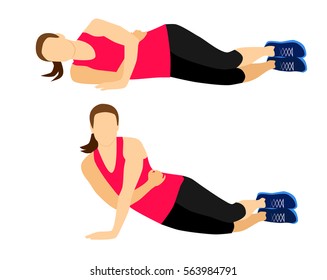 Fitness Exercises Triceps Stock Vector (Royalty Free) 563984791 ...