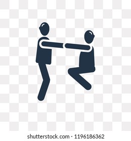 Fitness exercises vector icon isolated on transparent background, Fitness exercises transparency concept can be used web and mobile