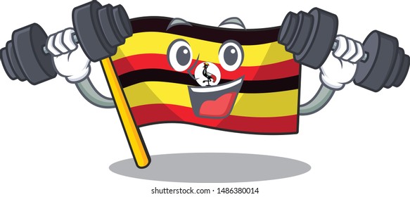 Fitness flag uganda flew the character pole